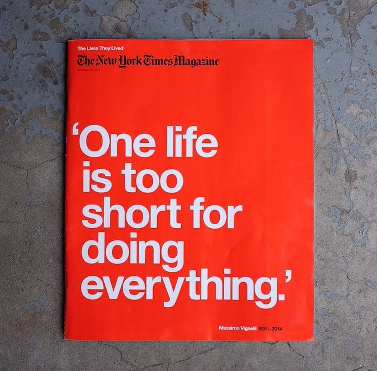 But one can try.