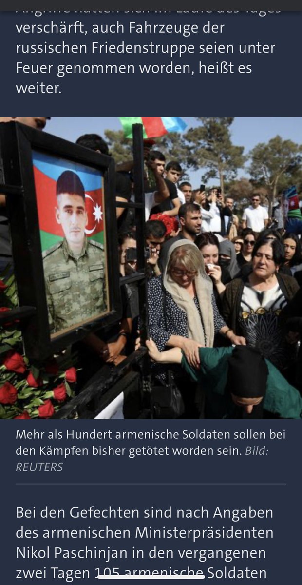 gnes_40's tweet photo. ⁦@ARDde⁩ ⁦@ARD_Presse⁩  gehts noch? Im Bild befindet allerdings die Flagge von Aserbaidschan. Und berichtet wird von Armenischen Soldaten. Warum verdrehen? #kommalklar https://t.co/cDyHef5Qst