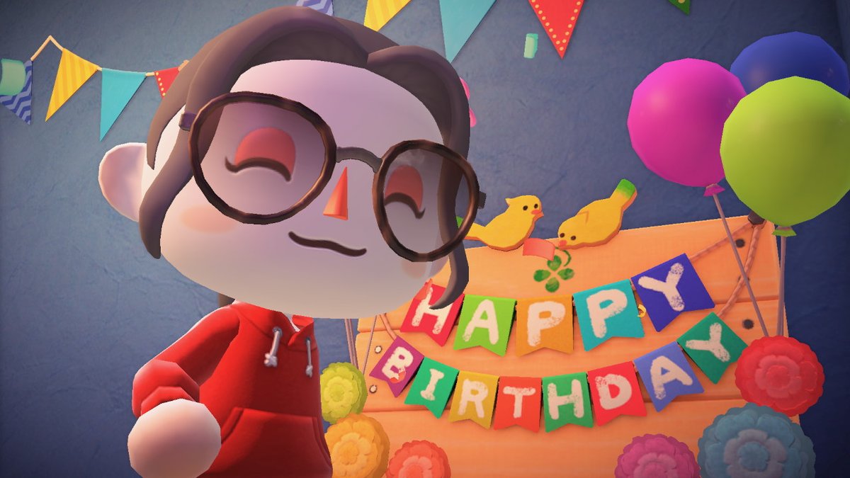 QuFaGaming's tweet photo. my BIRTHDAY PARTY in #ACNHbirthday #AnimalCrossing #ACNH #NintendoSwitch https://t.co/mza7n3b6Il