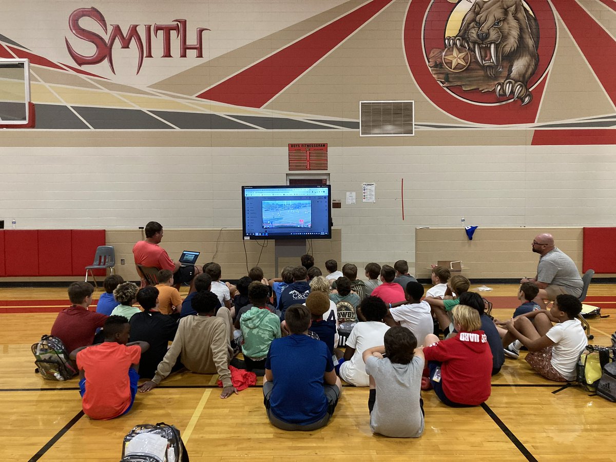 Always learning and looking for way to improve. Great job Sabercat coaches and athletes! #sabercatstrong <a href="/CFISDAthletics/">CFISDAthletics</a>