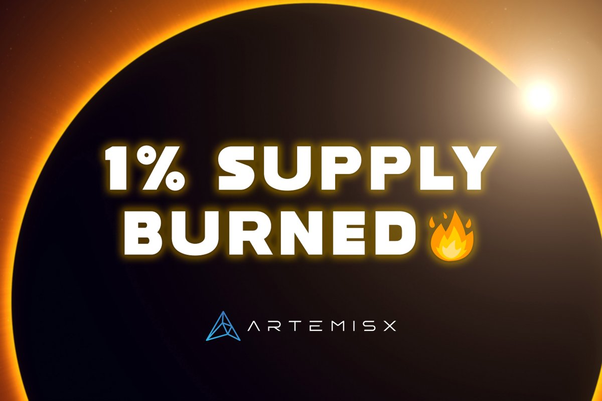 Another day, another trip to the Sun.

41,500 tokens have been burned 🔥🔥🔥

#artemisx #artemis #moon #bsc #BSCGemsAlert #BSCGEM #burn #bnb #bnbchain #busd #artx