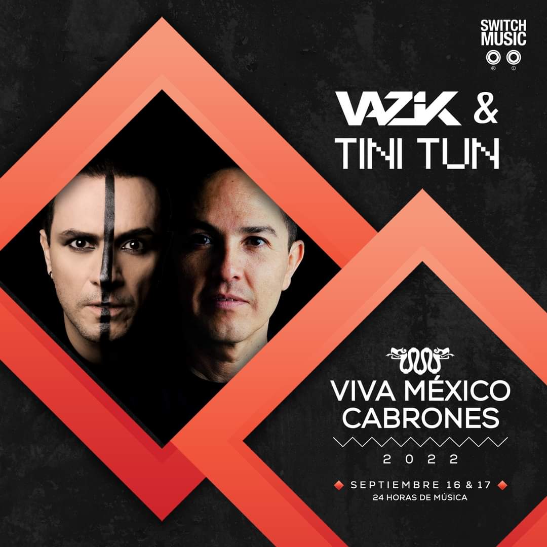 djVazik's tweet photo. ¡Este Viernes en Viva México Cabr*nes by Switch Music junto con mi partner in crime @tinitun1 !
Nuestro set de 6 a 9 pm... ¡Allá nos vemos! ⚡️🇲🇽⚡️
+ Info:
https://t.co/VgU2KIqAdN
#Vazik
#TiniTun
#VivaMexico https://t.co/aoPIIYZe40