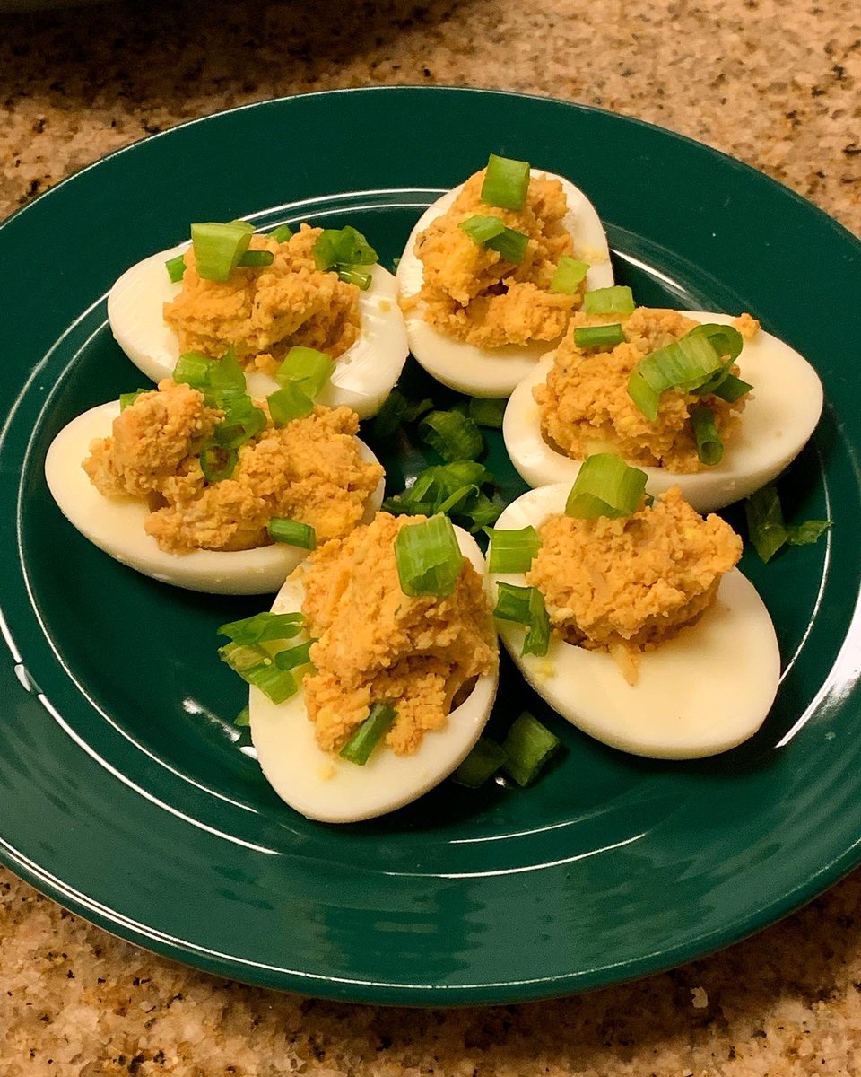 darkraikiri's tweet photo. Cooking stuff: Some funky looking strawberry shortcakes, deviled eggs again, curry noodles, and some white girl breakfast https://t.co/lBKZFTi2xV