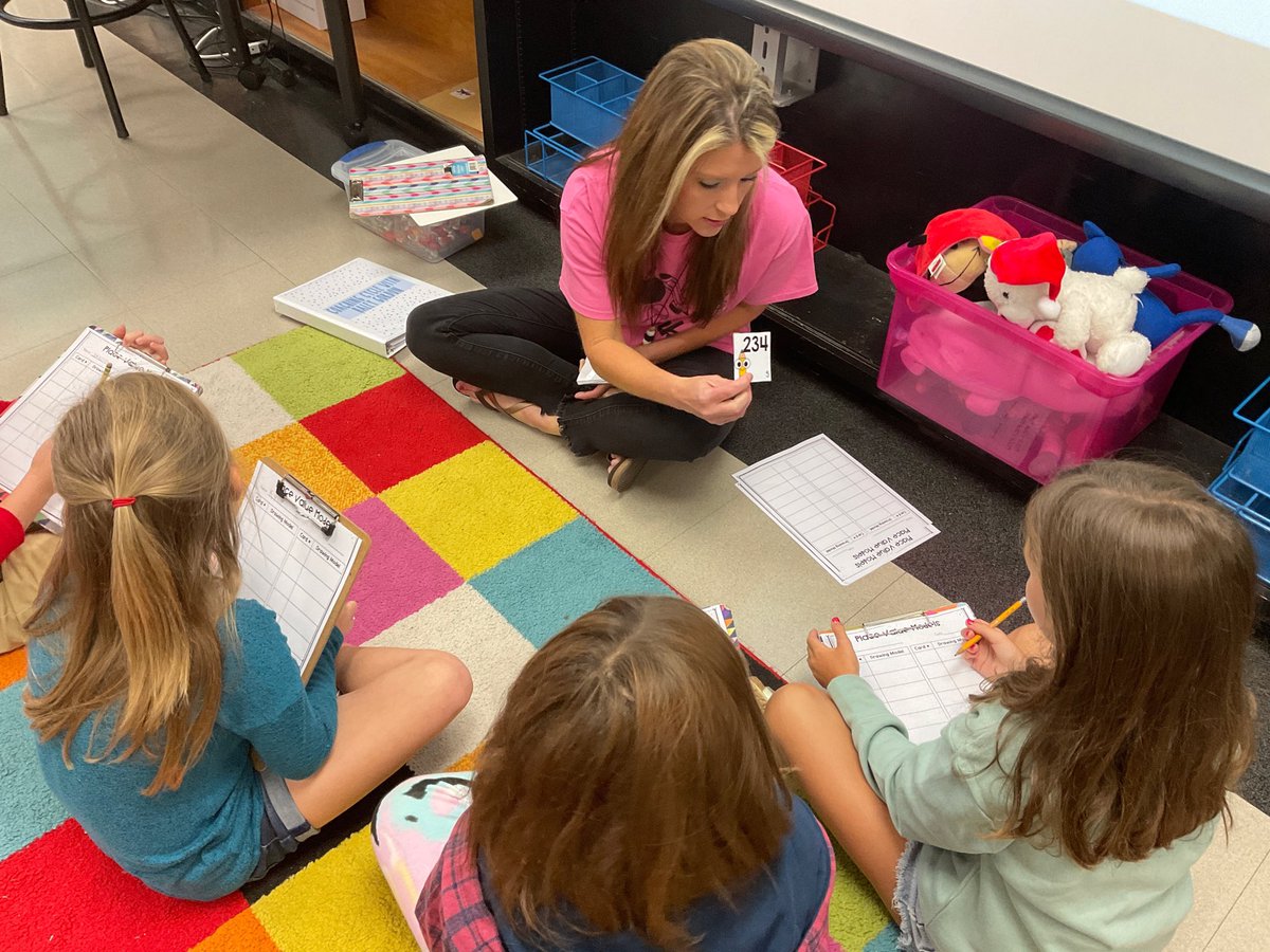 gwebb1313's tweet photo. Winfield Elementary was introducing Math Centers today! These sweet students and teachers were working hard on place value, using concrete models and drawings! @skleypas4 #amsti4all #amstiuna https://t.co/mx4cLtv1kV