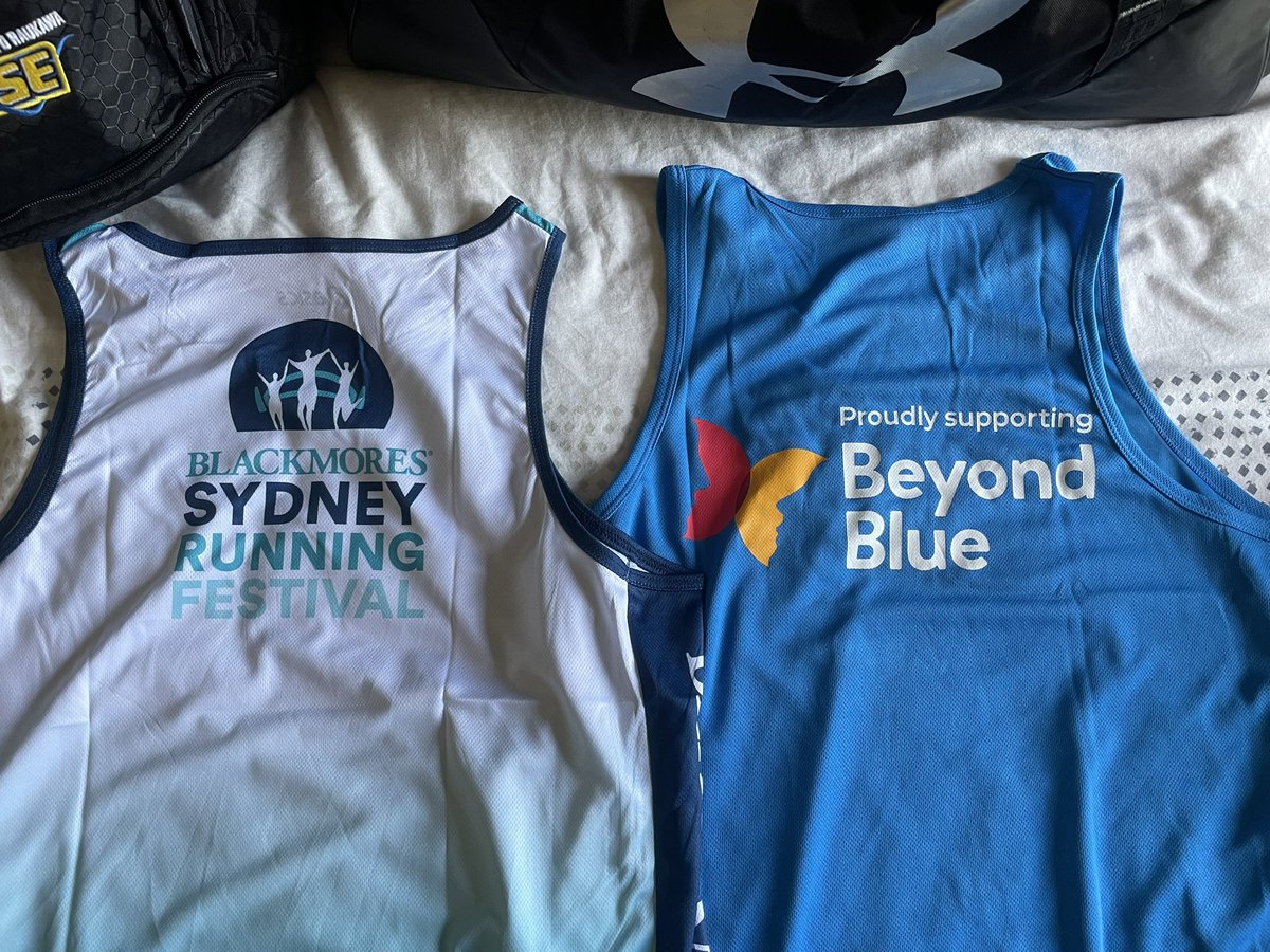 Last minute packing before heading to Sydney for the Sydney Marathon. Still hoping to raise a few more funds for Beyond Blue, would love some more donations. bsrf22.grassrootz.com/beyondblue/dea…