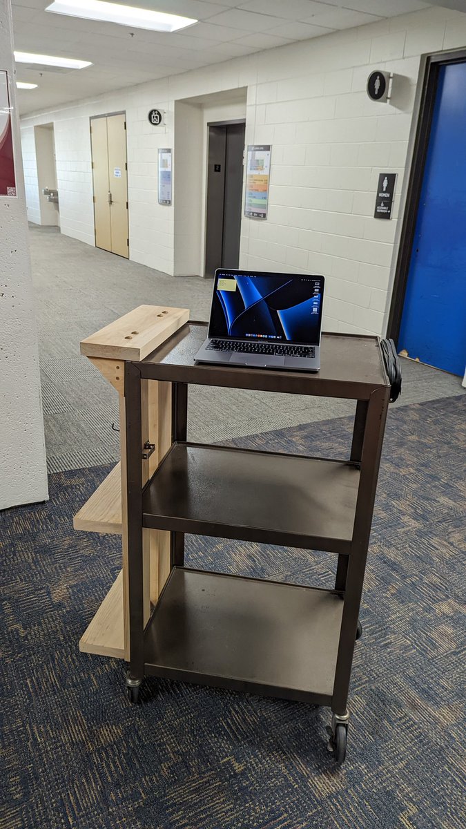 Wanna build relationships with your kids? Move out of the office and into the hall...boom make shift office y'all! <a href="/JessicaCabeen/">Jessica Cabeen Ed.D.</a> knows where it's at! <a href="/MelissaSchaller/">Melissa Schaller</a>