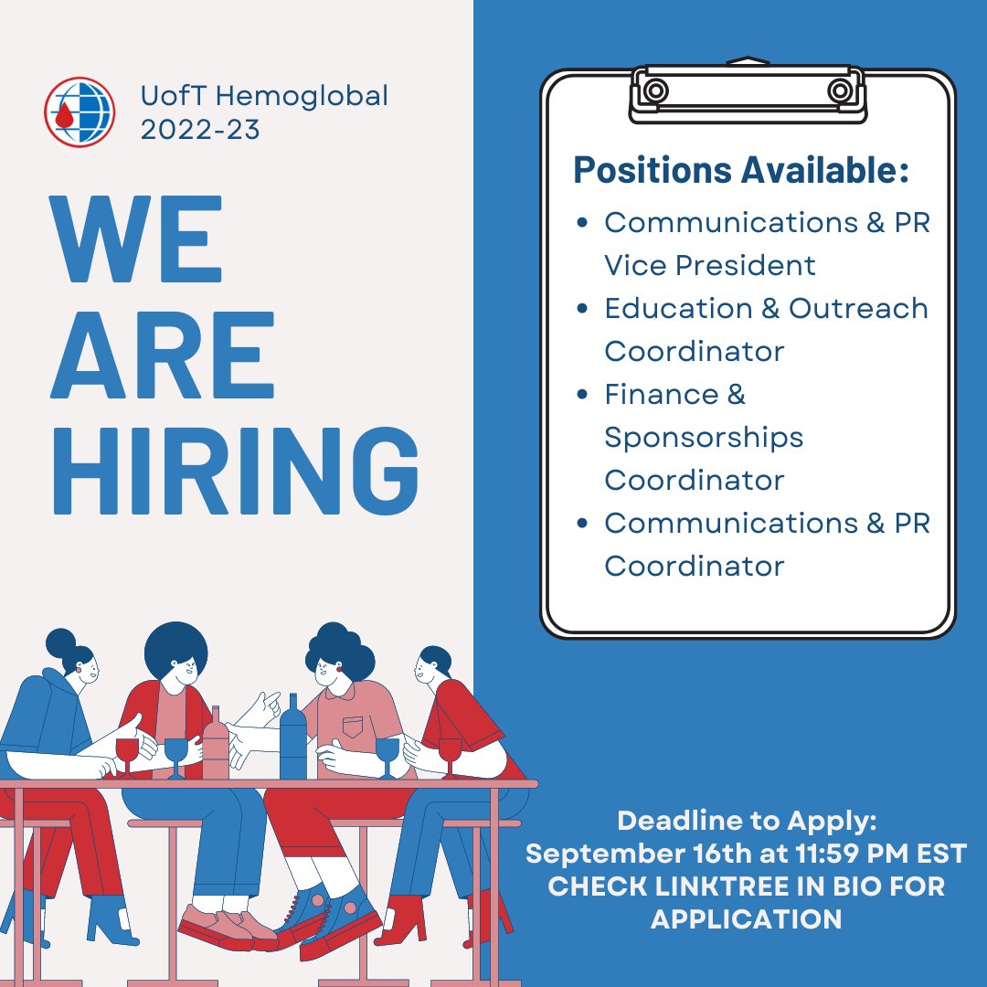 ProfYip's tweet photo. Great opportunity for students @hemoglobaluoft @Hemoglobal  https://t.co/7H8aKL1tTV https://t.co/QPimtj7FwH