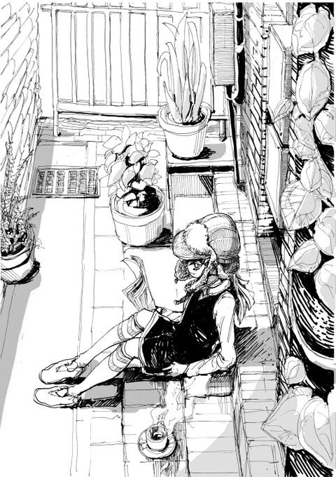 なお、モノクロイラスト集1「残響」は、手元の在庫も残り少なくなりました。来週の関西コミティア65、来月の名古屋コミティア61、そして11月のコミティア142に参加予定ですが、それまでに頒布終了の可能性もあります。購入して下さった皆さま、本当にありがとうございました😊 