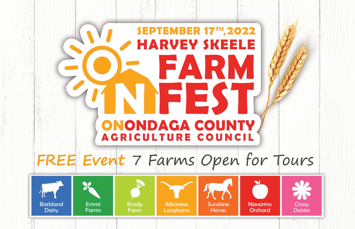 It's just days away...see you this Saturday for the Harvey Skeele ON Farm Fest! Plan your visit: onfarmfest.com