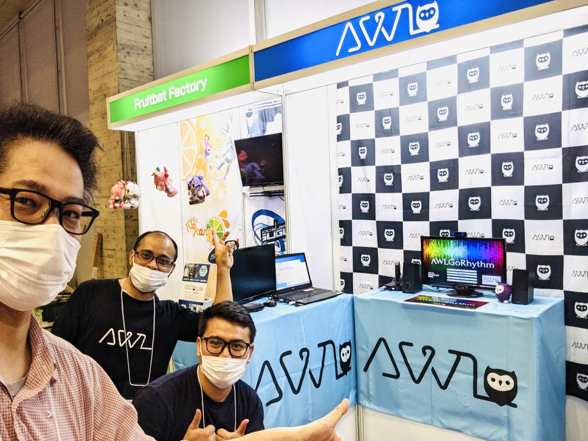 MinaTsuchida's tweet photo. Come See @awl_inc @awl_inc_Japan at #TokyoGameShow2022 ✌︎✌︎✌︎ #AWL #部活？#TGS2022 #東京ゲームショウ2022 9/15-18 #幕張メッセ (#MakuhariMesse) 出展です。是非会いに来てください‼︎ https://t.co/UdWaOnUoZi