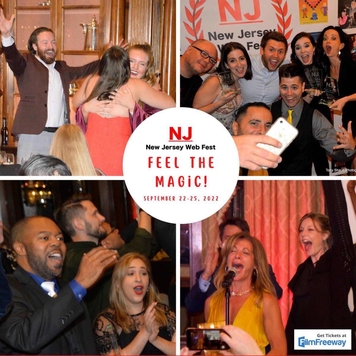 "You had to be there!" ... That's what you'll be hearing the day after #NJWebFest.  Don't miss out.  Join us.  Experience it.  #FeelTheMagic!  Tickets available at bit.ly/njwebfest-tix.  Official selections - be sure to use your code to get your VIP Pass!