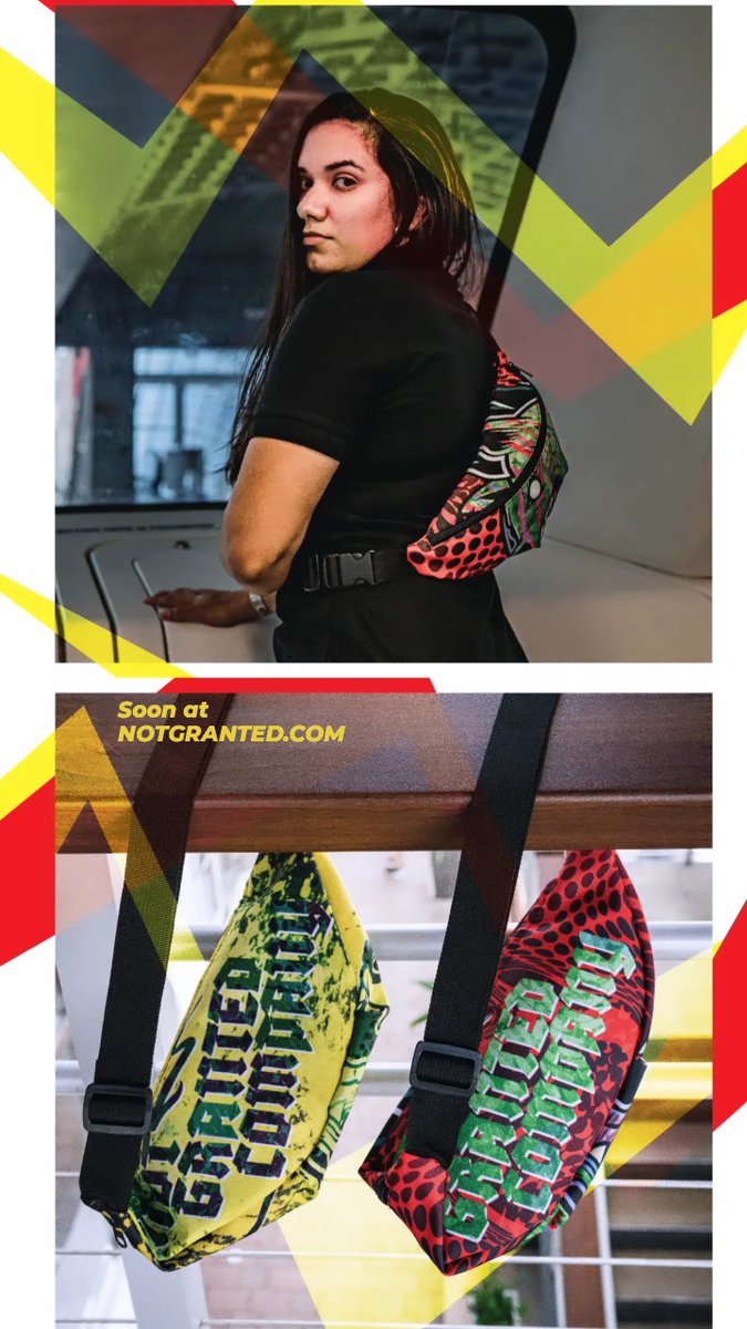 NotGrantedCo's tweet photo. I mean those fanny packs a sweeeet 
Soon to be dropped at https://t.co/7BZEjaLfOo
 I'll let you know 😌  #clothingdrop #NFTCommuntiy #ETHMerge https://t.co/23neK10fkm