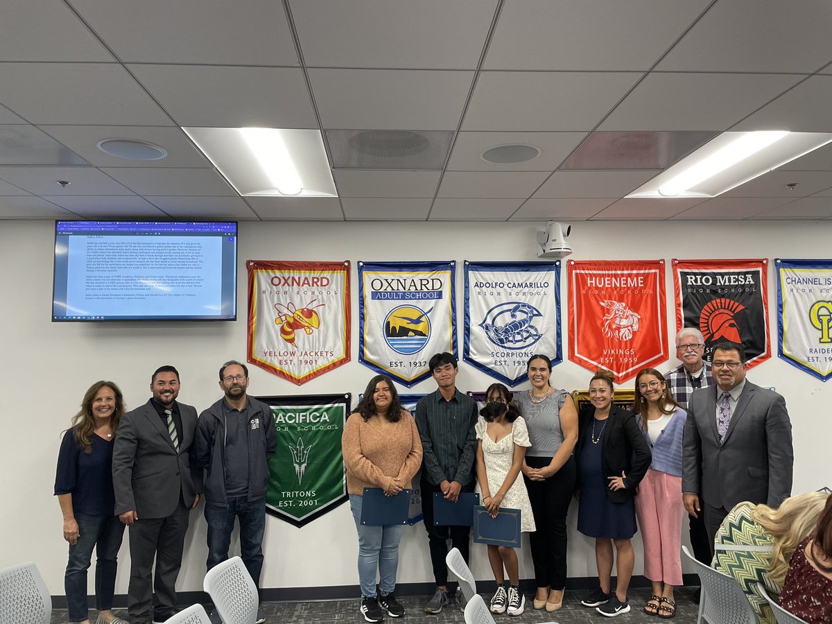 During tonight’s regular Board Meeting, our Board of Trustees recognized students from THE Pacifica High School for their incredible accomplishments. Congratulations to all of you! #WeAreOxnardUnion