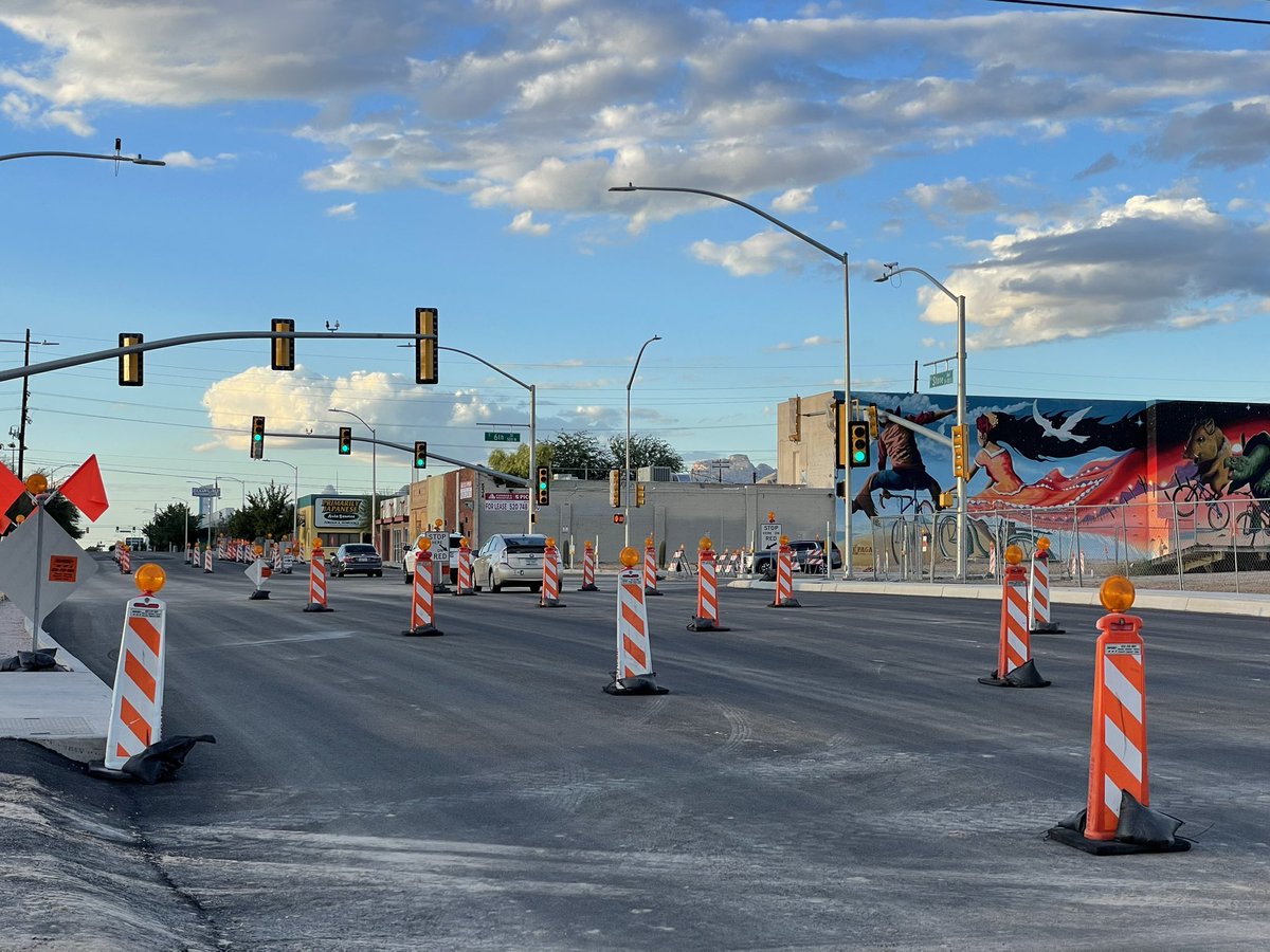 BicycleTucson's tweet photo. Stone is open! Now all you terrible drivers can stop ruining my bike commute. https://t.co/dcGxHHlB6J