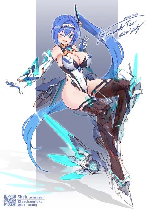 【完成その2】アリッサちゃん 装備差分/メカ解説#Skeb #Commission 