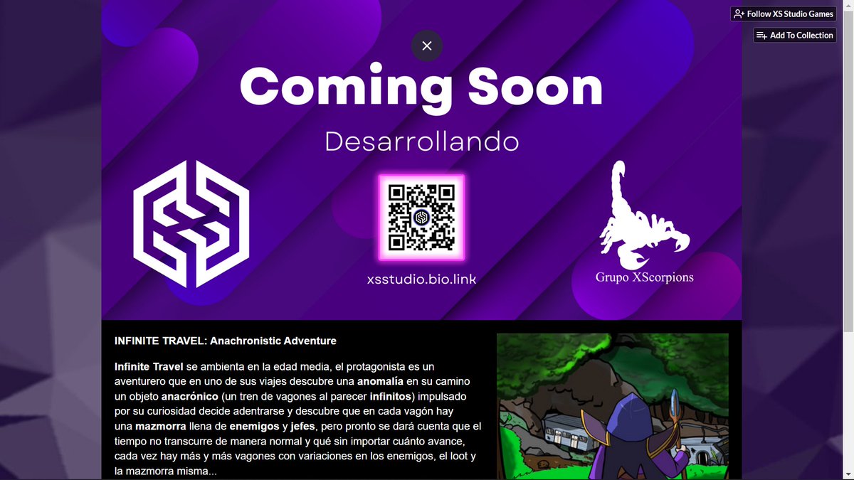 XS_StudioGames's tweet photo. Puedes seguir las noticias sobre nuestro videojuego por medio de esta store
No olvides añadir a tu colección para jugar la beta 😉
https://t.co/8cXAXk4Yvw
#indiegames #IndieGameDev #infiniteTravel #startup #gamedesign #gamedevelopment https://t.co/Szoon1077L