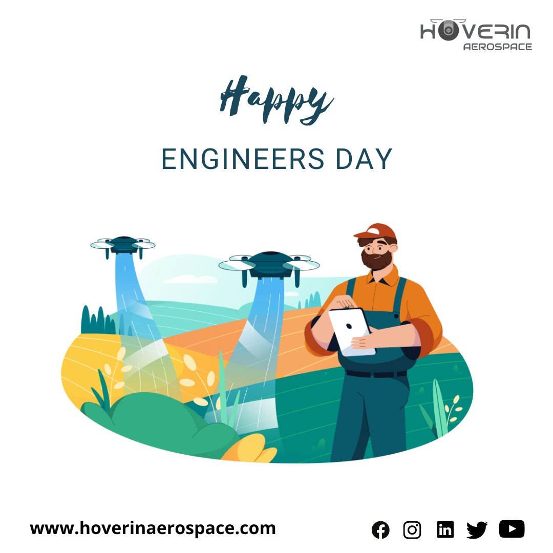 hoverinaero's tweet photo. Wishing a very Happy Engineer's Day to all those smart minds who are constantly exploring the opportunities to create something new, for a better life.
#engineersday #engineer #hoverinaerospace https://t.co/jZPTs1FbfO