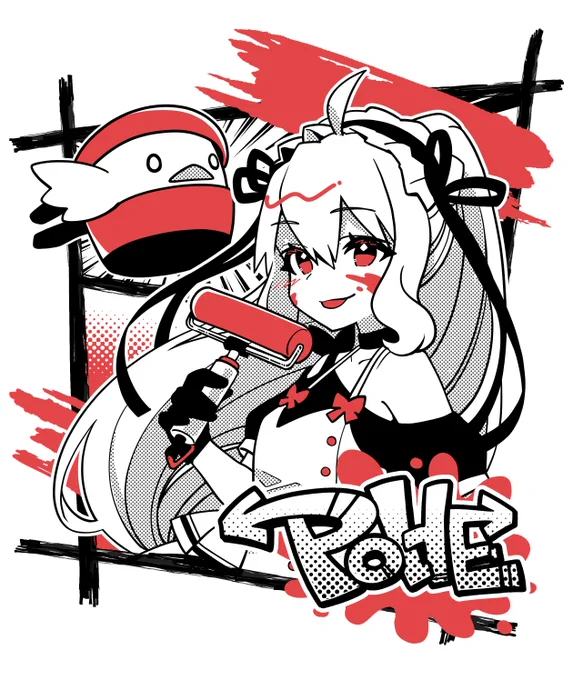 #ぽへTシャツグランプリ描いてみました 