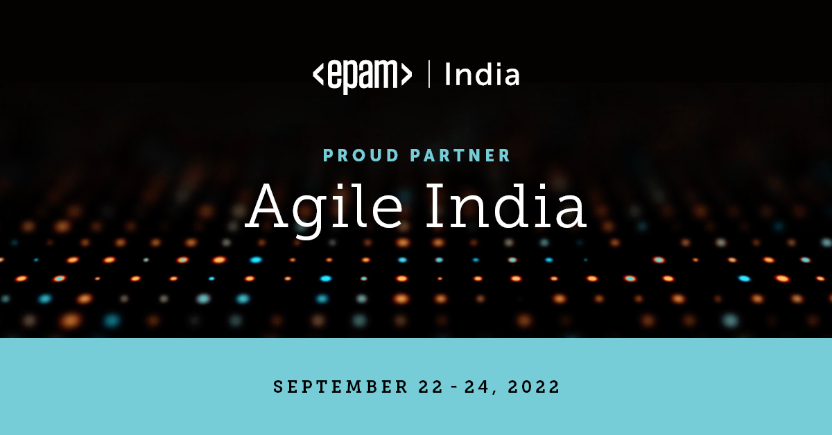 EPAM_India's tweet photo. Agile India 2022 is here, and #EPAMIndia is thrilled to be the platinum sponsors of this event! Look up the #EPAM booth at the event to discover more about the #EngX life at EPAM, and win some cool prizes! 

Register for the event here: https://t.co/GErgOxEYR3 https://t.co/RUvhnodm0B