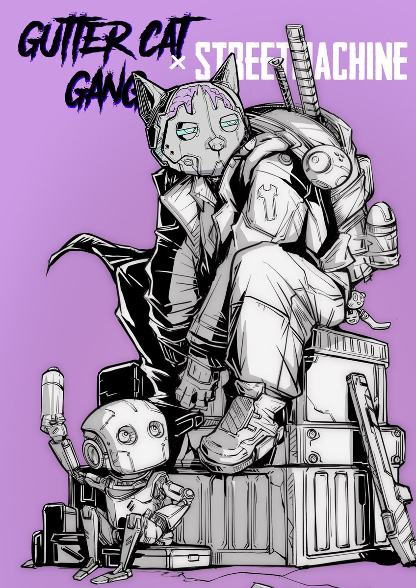STMachineNFT's tweet photo. From the Streets to the Gutter, where the gang at??🤖🐱

We’re excited to offer 5 mint list spots to one of our favorite communities in Web3… @GutterCatGang!

To enter:
1️⃣Like+RT
2️⃣Follow 
@GutterCatGang and @STMachineNFT
3️⃣Tag 3 frens

✅Winner TBA in 24 hrs! Good luck! https://t.co/5RrU3uOuH4