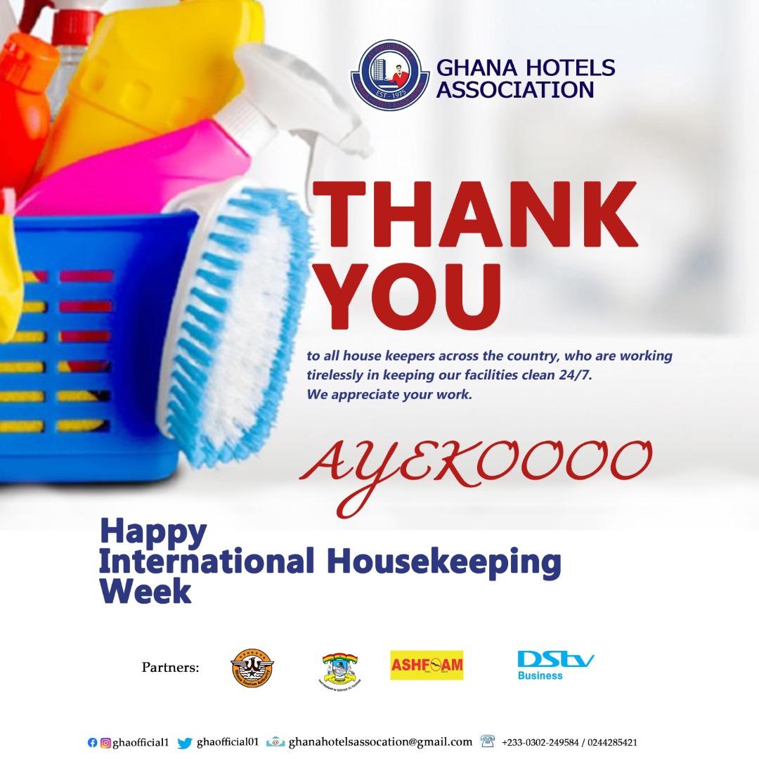 Let's celebrate our house keepers in a special way this week. 
Happy International Housekeeping Week.   Thanks

#hotelsinghana
#hospitalityindustry