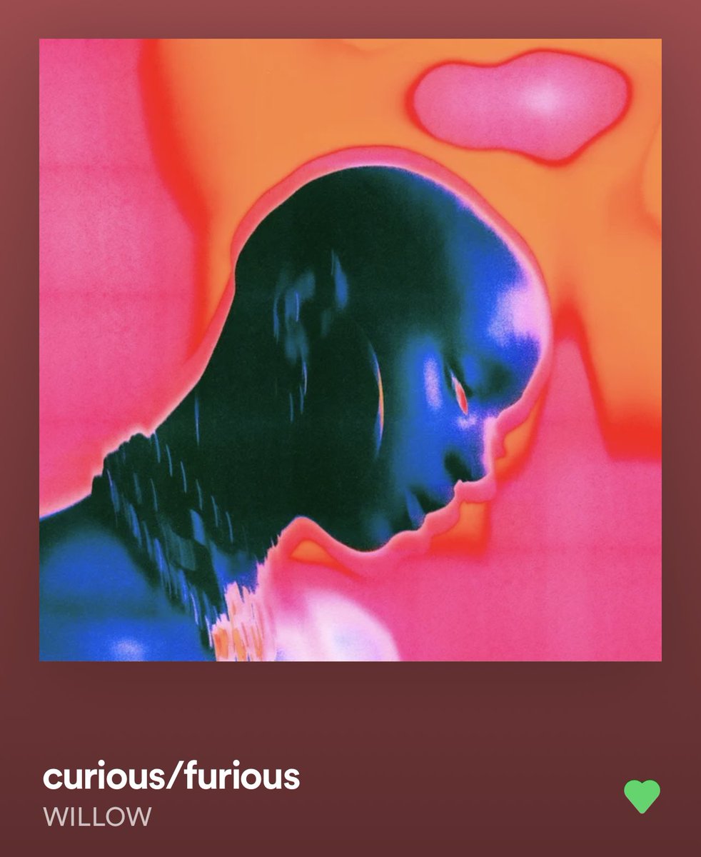 connn666's tweet photo. SONG OF THE DAY:
"curious/furious" by #WILLOW 
#NewMusic #SongOfTheDay https://t.co/4PR8kB3yFo