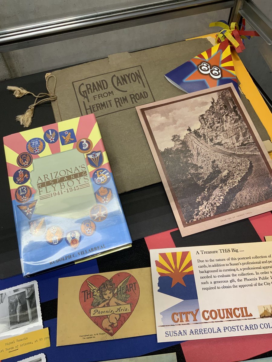 PhxLibrary's tweet photo. The #ArizonaRoom celebrates 88 yrs. this month. On 9/7/34, the City of Phoenix accepted the James McClintock gift of his personal library, research & photographs. A special place was provided for the collection Visit the exhibit & take a look back! https://t.co/e5fyS4SkSl https://t.co/mUG3DejDVe