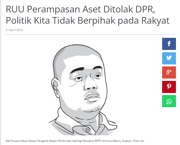 10 tahun RUU Perampasan Aset Koruptor terombak-ambing...Baik Presiden &amp; KPK minta syahkan RUU Perampasan aset koruptor DPR cuek pura2 buta &amp; tuli

Sebenarnya DPR itu Dewan Perwakilan Rakyat atau Dewan Perwakilan Rampok sih !?🤔😬