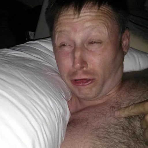 bro passed tf out (cider consumption) 