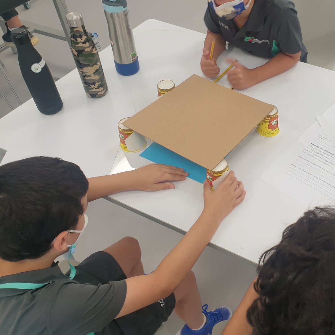 RISAbuDhabiKCC's tweet photo. Grade 4 engineers planned and designed a bridge to support weight! Next, students will test their bridge to see how much weight it holds πͺ The βsuspenseβ is real, what a Sept-STEM-ber! We can not WEIGHT for the KCC STEAM Lab next week! #BeyondRaha #RahaScience #RahaPYP https://t.co/4mI0Sdk5sB