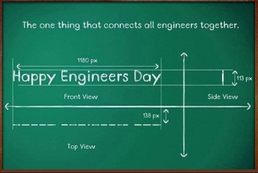 Happy Engineer's day to every Engineers who are making impossible  as possible.
We can Build,
We can Connect,
We can Move,
We can Create,
We can Protect the entire World
#EngineersDay | #EngineersDay2022