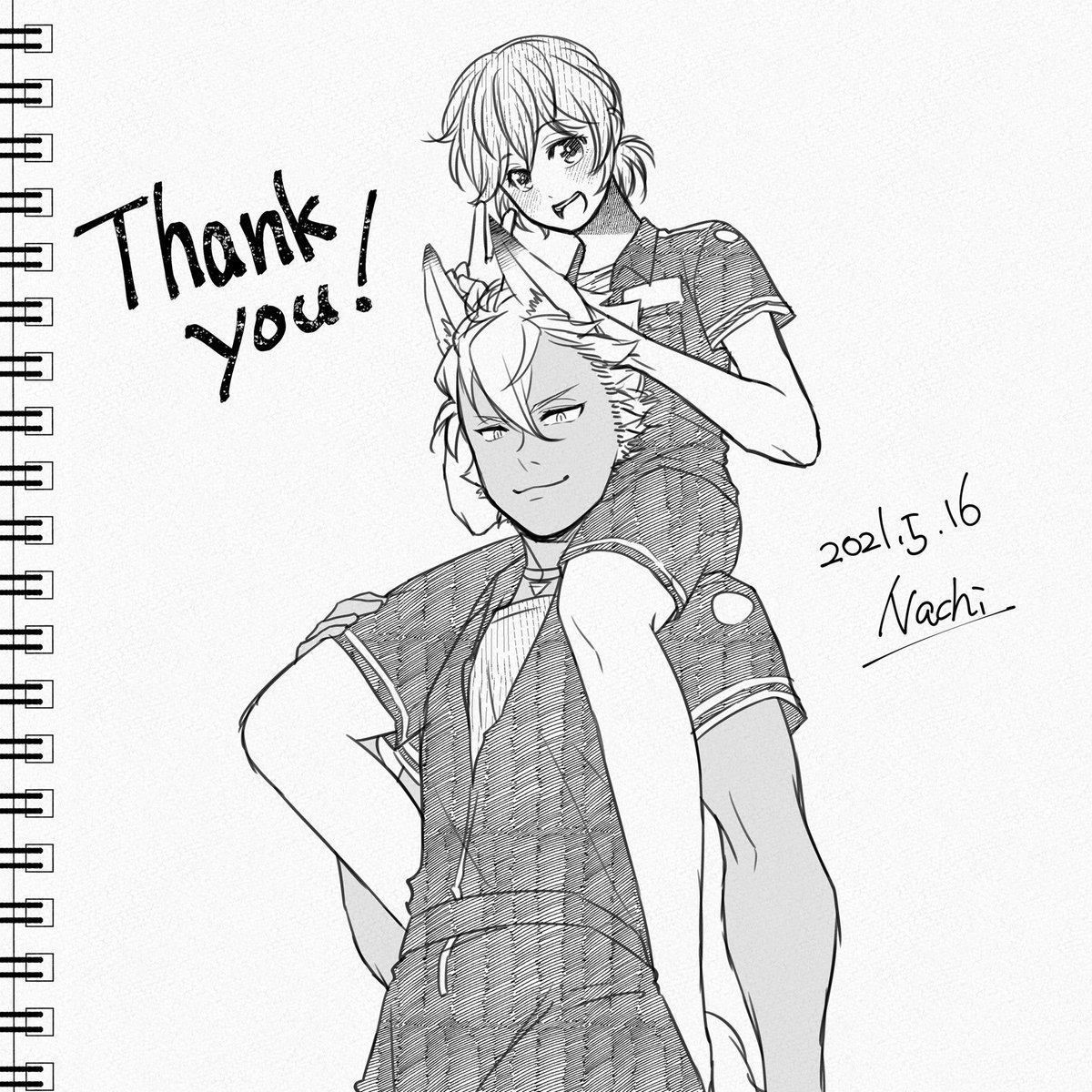 #twst_BL ジャクエペ&ヴィ様
(ヴィ様はCPではない)
再掲

たまにはあんまり再掲しない絵も
こうやって見ると、やっぱり🍎くんちっせぇし、周りがでかい 