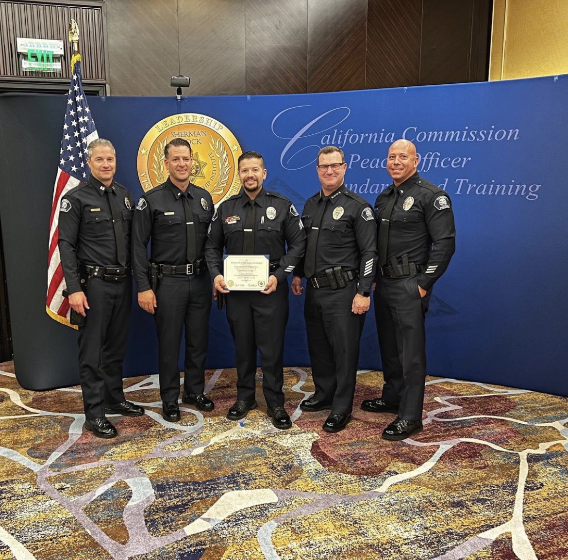 Congratulations to Sergeant Frank Acuna for successfully completing the Sherman Block Supervisory Leadership  Institute Class 491!! <a href="/chinopolicedept/">Chino Police</a>