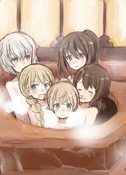 #L_witch ルミナスウィッチーズ 10話見ました。エリーの故郷、そしてジニーがあんなことに。ということで慰めの扶桑風呂。 