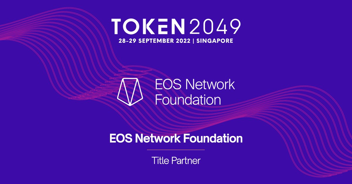 <a href="/EOSnFoundation/">New ENF Handle - Follow @EOSNetworkFDN</a>, a Title Partner at #TOKEN2049 Singapore, is charting EOS Network's future by cultivating decentralized communities, supporting open-source collaboration, and funding development on the network.

Learn more: eosnetwork.com