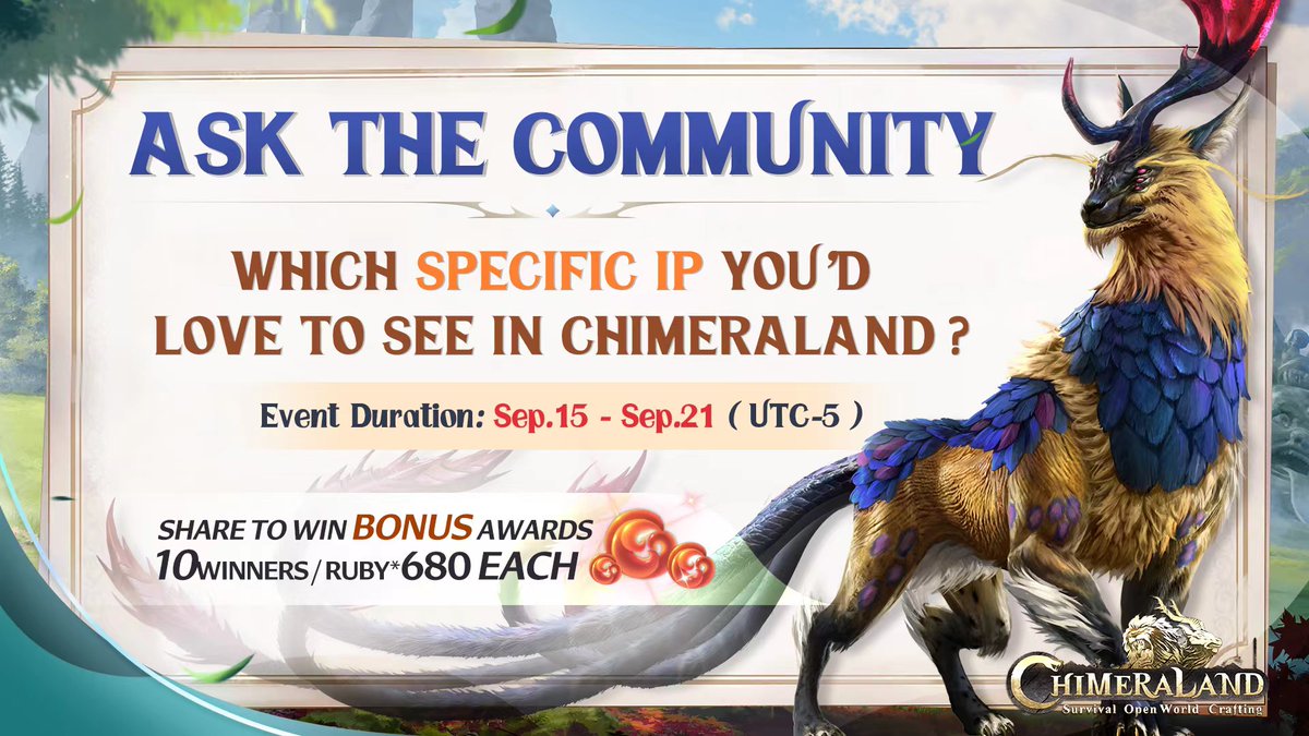 Chimeraland - SEA tweet media