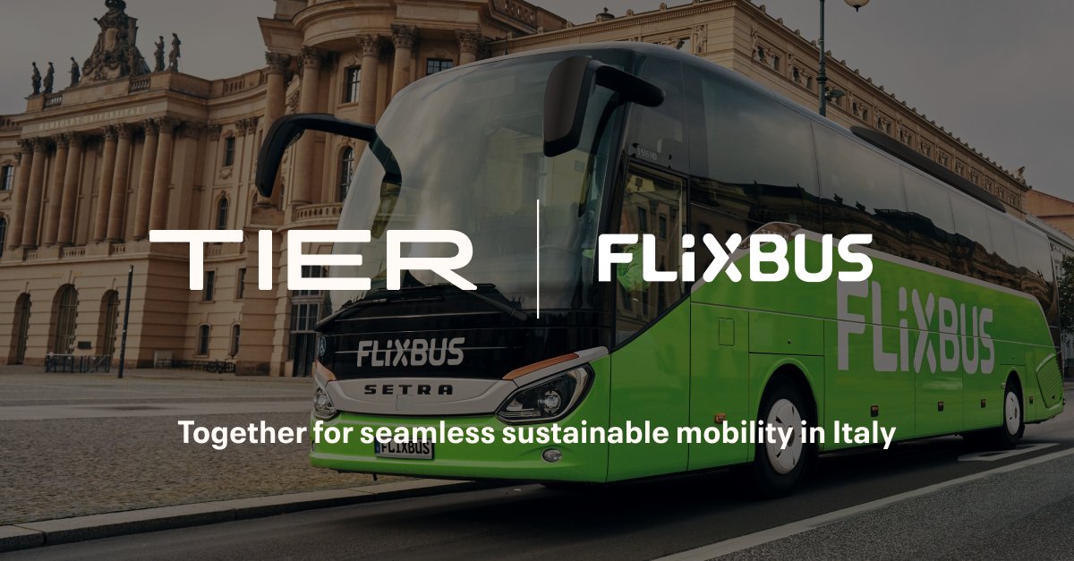 We have partnered with @FlixBus Italy to promote #greener & more seamless #transport in the country. By taking a #TIER to and from the bus station, the #partnership would contribute to decongesting cities by encouraging greener modes. #ChangeMobilityForGood