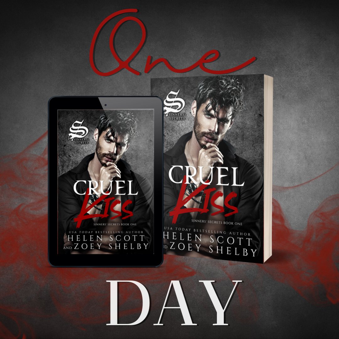Tomorrow is the day! What do you think is going to happen?

geni.us/Cruelkiss

#darkromance #helenscott #booksbooksbooks #darkromancereads  #newseries #zoeyshelby #cruelkiss #sinnerssecret #newlrelease