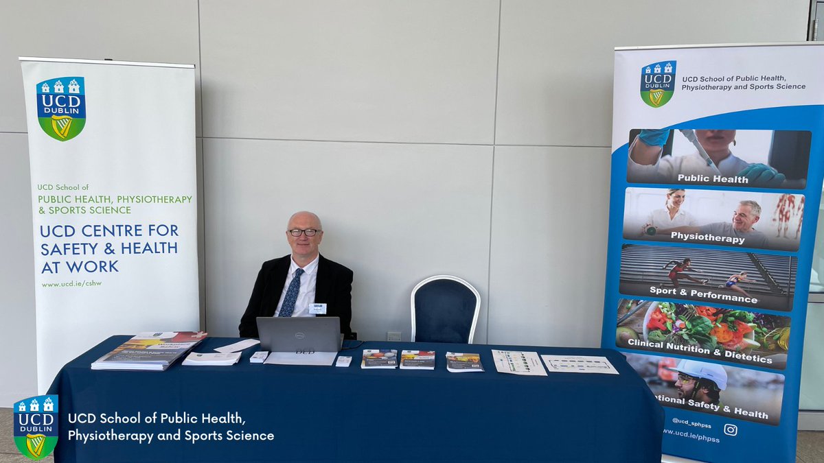 ucd_sphpss's tweet photo. The annual Health &amp; Safety Review Conference 2022 is happening now @ucddublin. David O'Dwyer, Programme and Operations Manager, is ready to chat about all things OSH and answer any questions you might have about our OSH Cert, HDip and MSc programmes. #HSRC22 #healthandsafety #OSH https://t.co/zdcfoT7Uax
