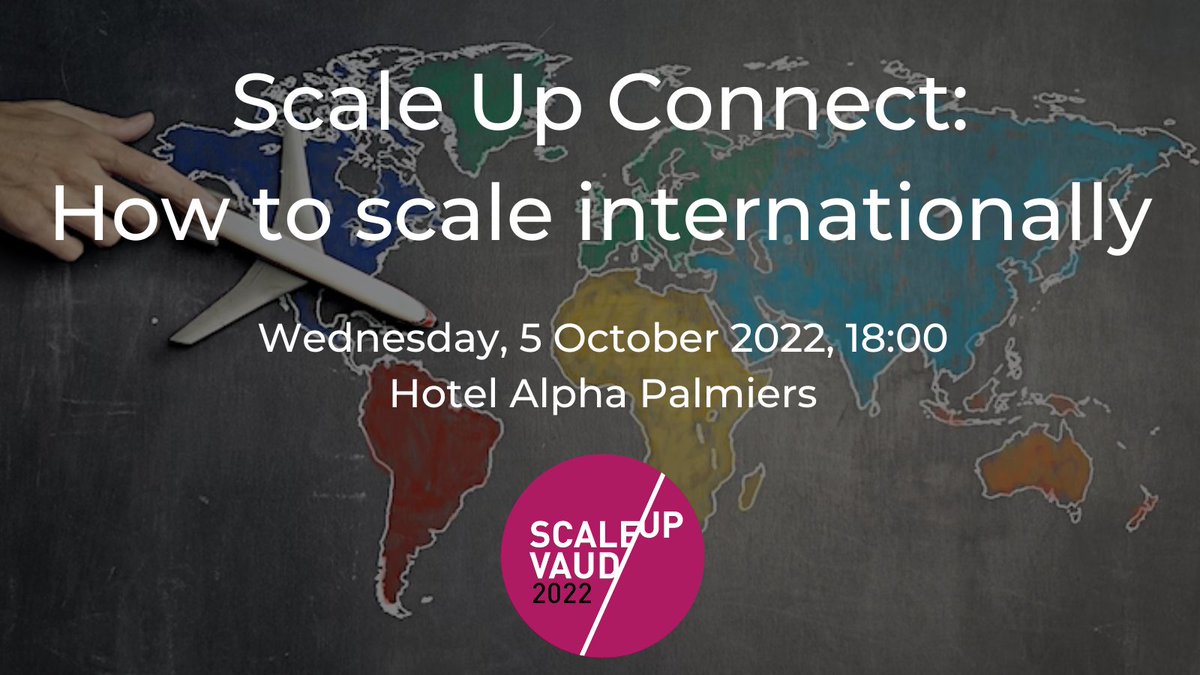 Join us for the next #ScaleUpConnect on international Expansion 🚀 Entrepreneurs will share their expansion journey and their lessons learned. We're happy to have Raffael Maio from @netguardians! Register now 👉 ow.ly/CFxm50KJV1n #VDTech #SwissTech #ScaleUpVD