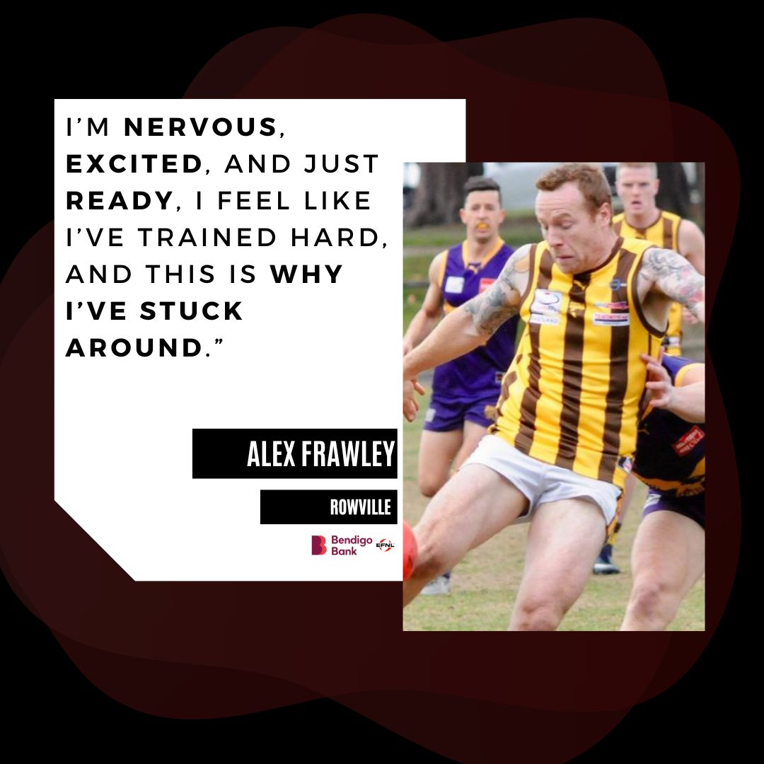 Bendigo Bank Ready | Rowville are Ready for the what comes on Saturday according to club legend Alex Frawley.

Read 👉  ow.ly/OKam50KIEWx