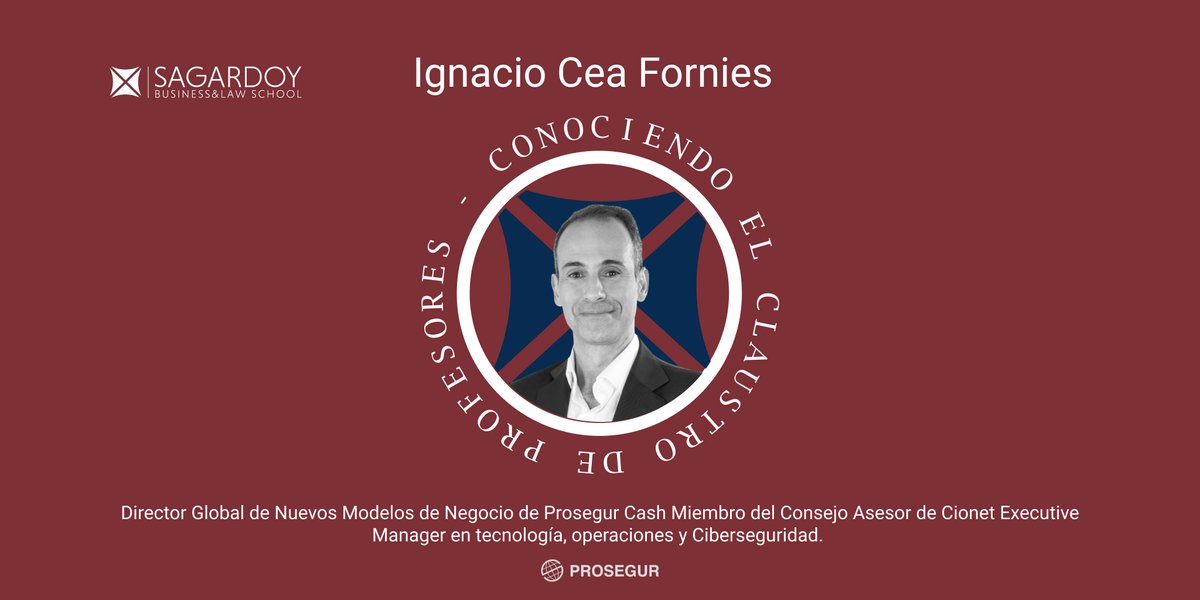 <a href="/ICeaFornies/">Ignacio Cea Forniés</a>, imparte clases en el #programa de #Especialización para #Consejeras y #Consejeros. Cuenta con una amplia experiencia en la #transformación de organizaciones y en liderar equipos tecnológicos de alto rendimiento en los sectores de #banca, utilities y #consultoría. ✅