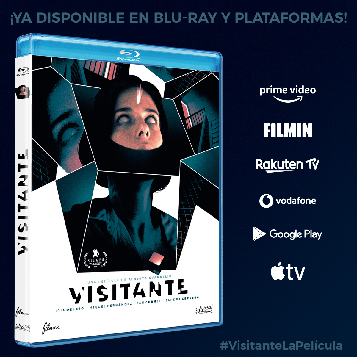 Otra realidad, otros miedos. ☄ ¡Atrévete a entrar a nueva dimensión con #VisitanteLaPelícula!

El thriller psicológico protagonizado por <a href="/Iriadelrioo/">Iria del Rio</a>, Jan Cornet, <a href="/Miquelfergarcia/">Miquel Fernandez</a> y <a href="/sandracerverap/">sandra cervera peris</a> ya está disponible en Blu-ray y plataformas digitales. 💿 ¡No te lo pierdas!
