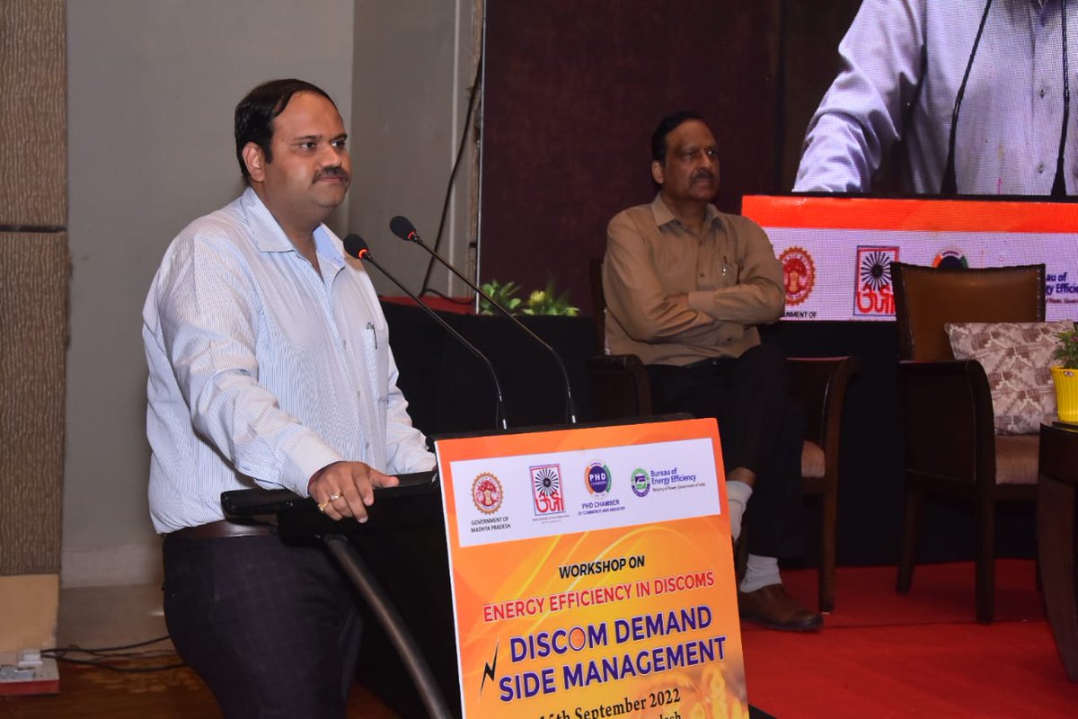 Workshop on DISCOM-DSM at Bhopal, supported by <a href="/beeindiadigital/">Bureau of Energy Efficiency (ऊर्जा दक्षता ब्यूरो)</a>.About 50 Engineers &amp; officers from central discom, BMC and MPPMCL attended.Various energy conservation options  discussed in the workshop by subject experts.
<a href="/iaskarmveer/">Karmveer sharma</a>, <a href="/MPUVN_Bhopal/">Madhya Pradesh Urja Vikas Nigam</a>