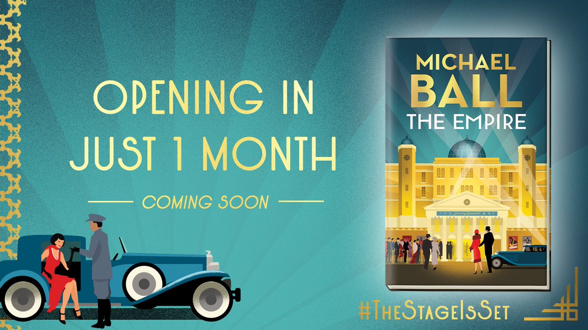 ZaffreBooks's tweet photo. Ladies and Gentlemen, please take your seats... The show is about to begin. π
There's less than 1 month to go until @mrmichaelball's wonderful debut novel, #TheEmpire, is out!
Pre-order your copy here: https://t.co/q11GHkg8e1
#TheStageIsSet #FromStageToPage https://t.co/JOBdUSxdAQ