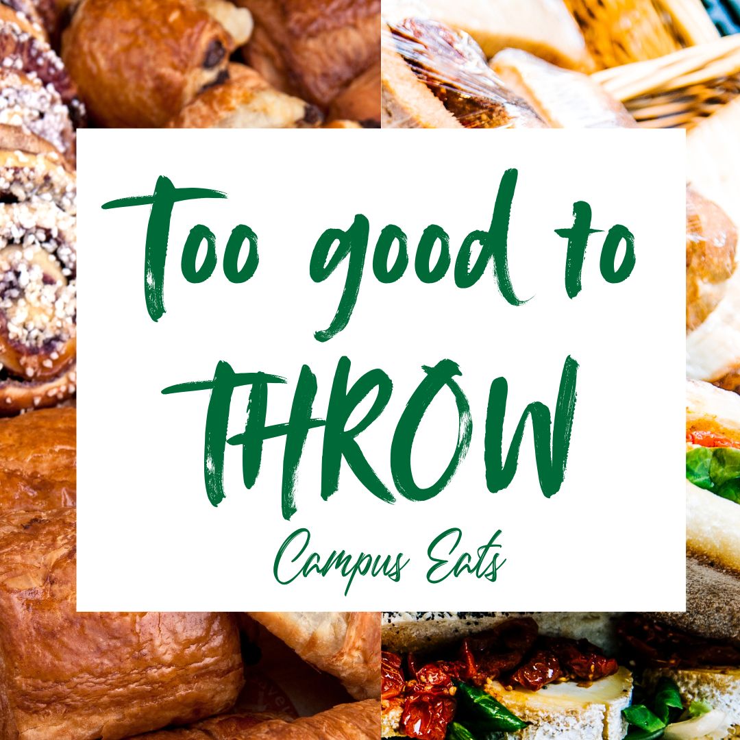 Come down and see us in the Welcome Marque to hear all about our new 'Too Good to Throw' campaign. 

Located in the Lochside Marquee. 

Mystery food bags available for £1.00, starting tonight at 5:30pm at Scran  #Campuseatsuofs