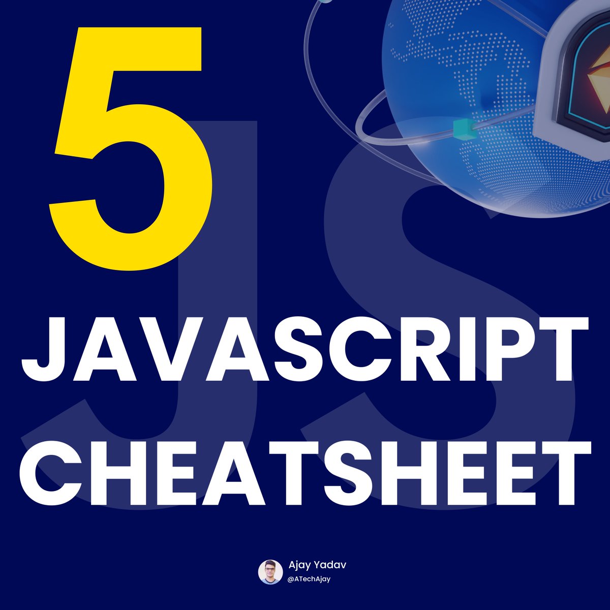 ATechAjay's tweet image. 💎 5 JavaScript Cheatsheet into a THREAD🧵