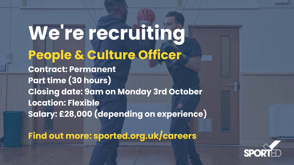 We're looking for a People &amp; Culture Officer to join our team. 👀 #charityjobs 

Find out more and download the job pack 👉bit.ly/3MvYf9i