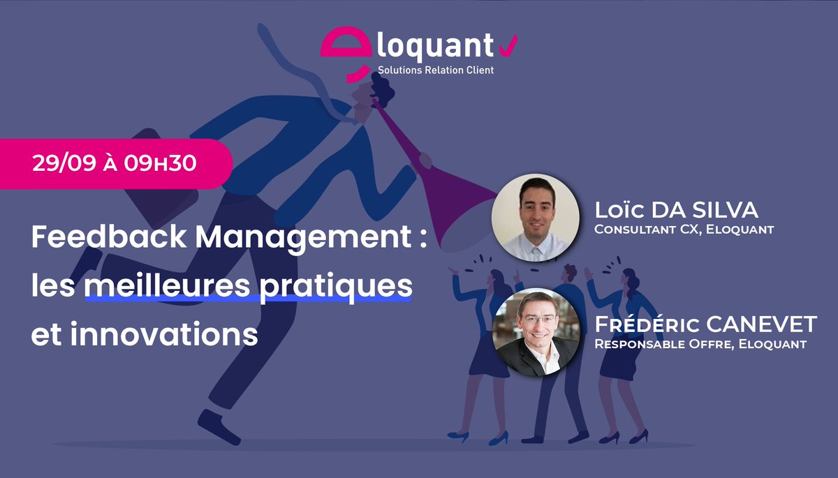 EloquantNews's tweet photo. [WEBINAR] C’est la rentrée, et vous avez décidé de mettre en place un dispositif d’écoute client canon ?

RDV le 29/09 pour un webinar sur les meilleures innovations et pratiques de feedback management💎!

👉 https://t.co/2JkdIC2h2S

#marketing #ecouteclient #feedbackmanagement https://t.co/UKavNY4V5Q