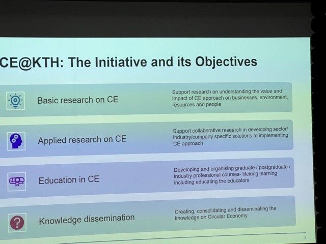 CE@KTH: leading the transition towards Circular Economy
Amir Rashid, Professor in Manufacturing at the Department of Production Engineering,
KTH Royal Institute of Technology

#CircMatConf